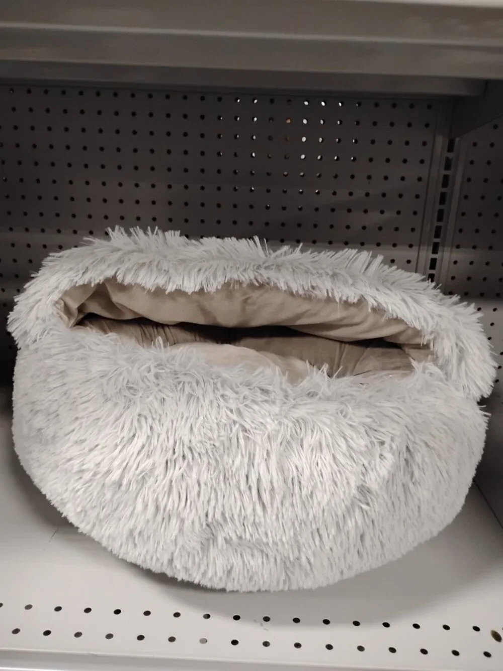 New Plush Hooded Pet Bed